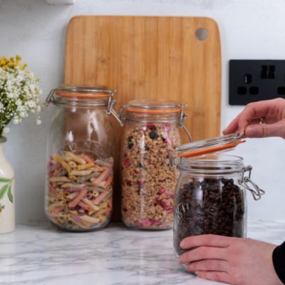 Round Clip Top Jars, Set of 3