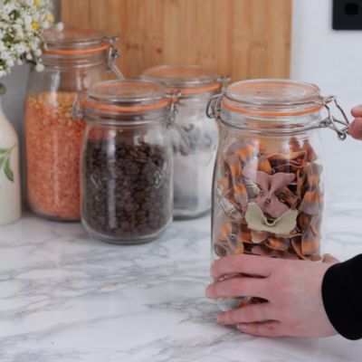 Round Clip Top Jars, Set of 4