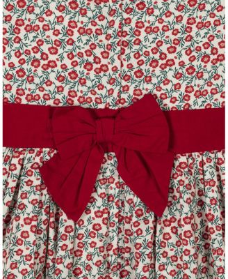 Girls' Organic Puff Sleeve Ruffle Collar Sateen Dress - Baby, Little Kid, Big Kid