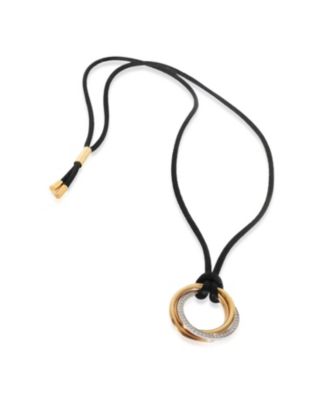  Medium Model Trinity 18k 3 Tone Gold Necklace