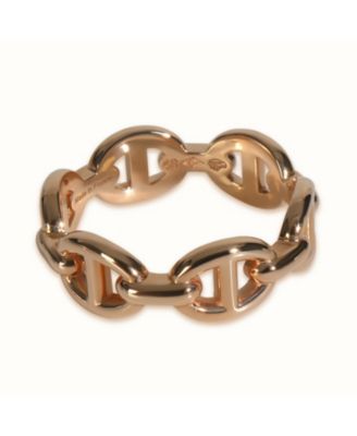 Chaine d&#39;Ancre Enchainee 18k Rose Gold Ring
