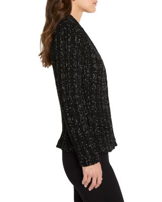 Metallic Grid Knit Jacket 