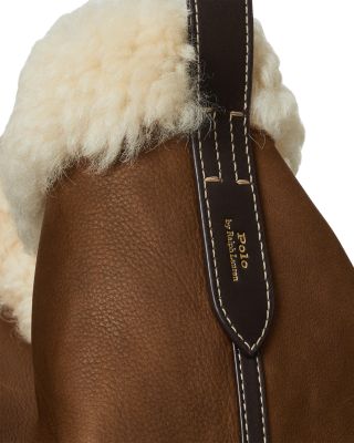 Bellport Shearling Sling Bucket Bag