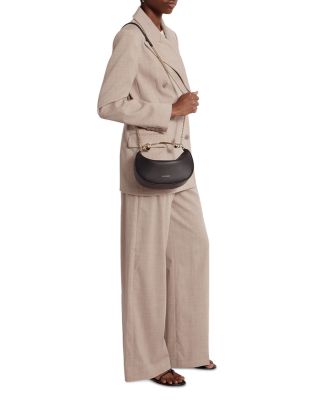 Crescent Moon Small Leather Crossbody