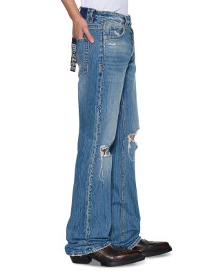Bronko Texas Blue Studded Regular Fit Jeans