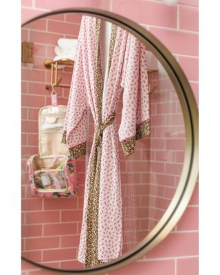 x PQ Swim Contrast Trim Floral Sleepwear Robe