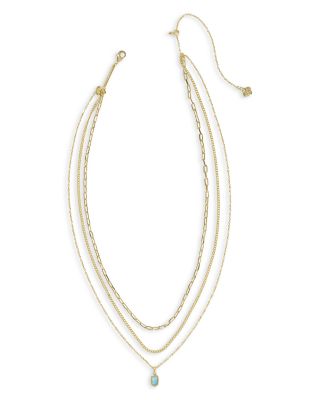 Mini Elisa Triple Strand Necklace, 16"