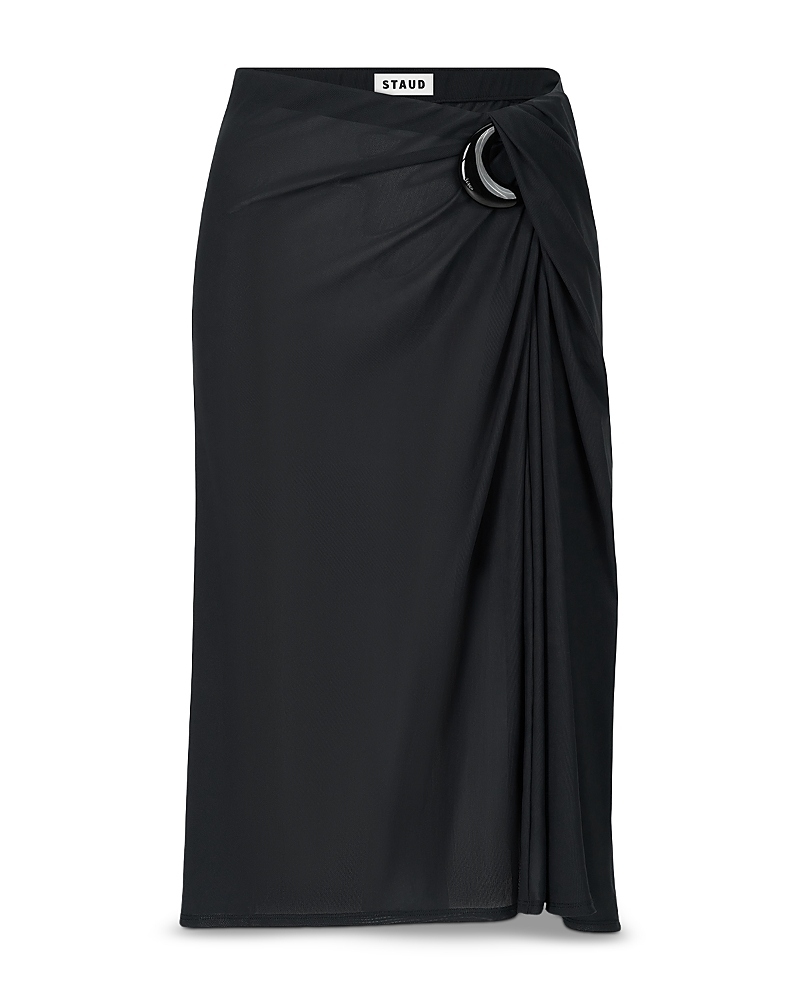 Staud Chiara Skirt Swim Cover-up In Black