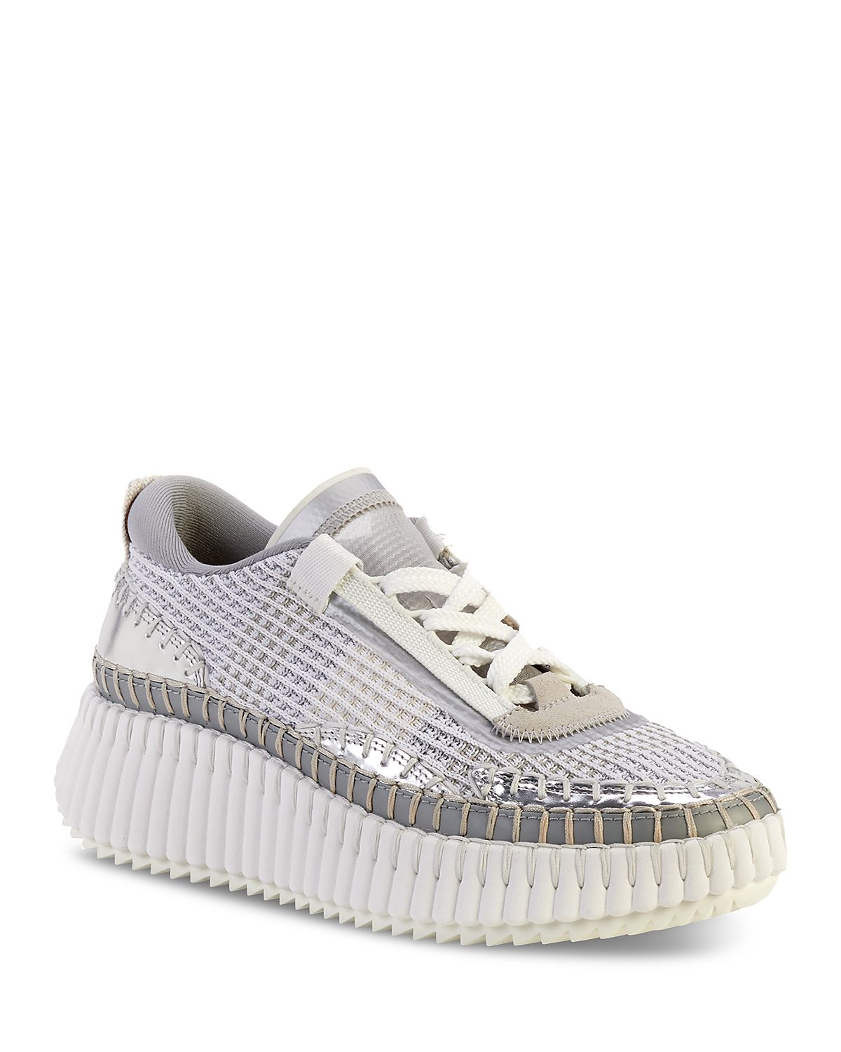 Chloe Women's Nama Woven Platform Low Top Sneakers