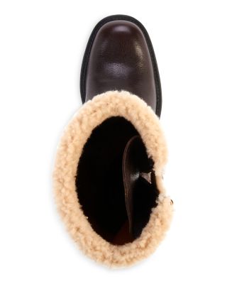 Women's Dakota Shearling Trim Ankle Boots