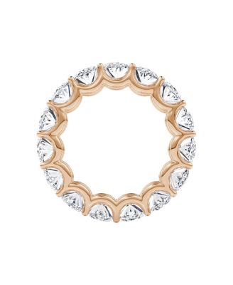 Eternity Band in 14K Rose Gold, 7.5ctw Oval Lab Grown Diamonds
