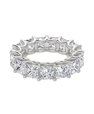 Eternity Band in Platinum, 7.5ctw Princess Lab Grown Diamonds