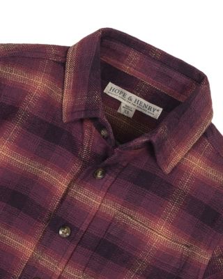  Unisex Organic Long Sleeve Flannel Button Down Shirt