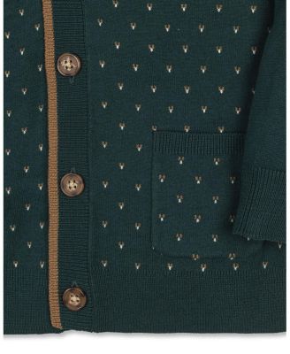  Unisex Organic Long Sleeve Tipped Cardigan Sweater