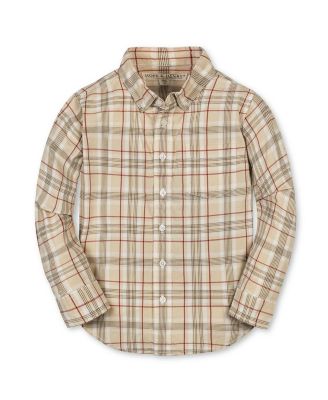 Boys' Organic Long Sleeve Stretch Poplin Shirt - Little Kid, Big Kid