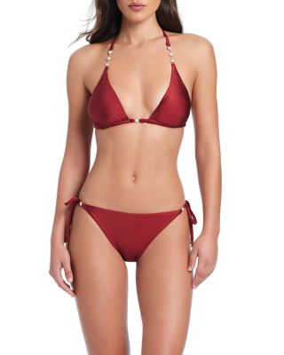Classic Triangle Bikini Top &amp; Tie Side Bikini Bottom
