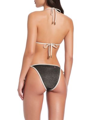 Metallic Classic Triangle Bikini Top