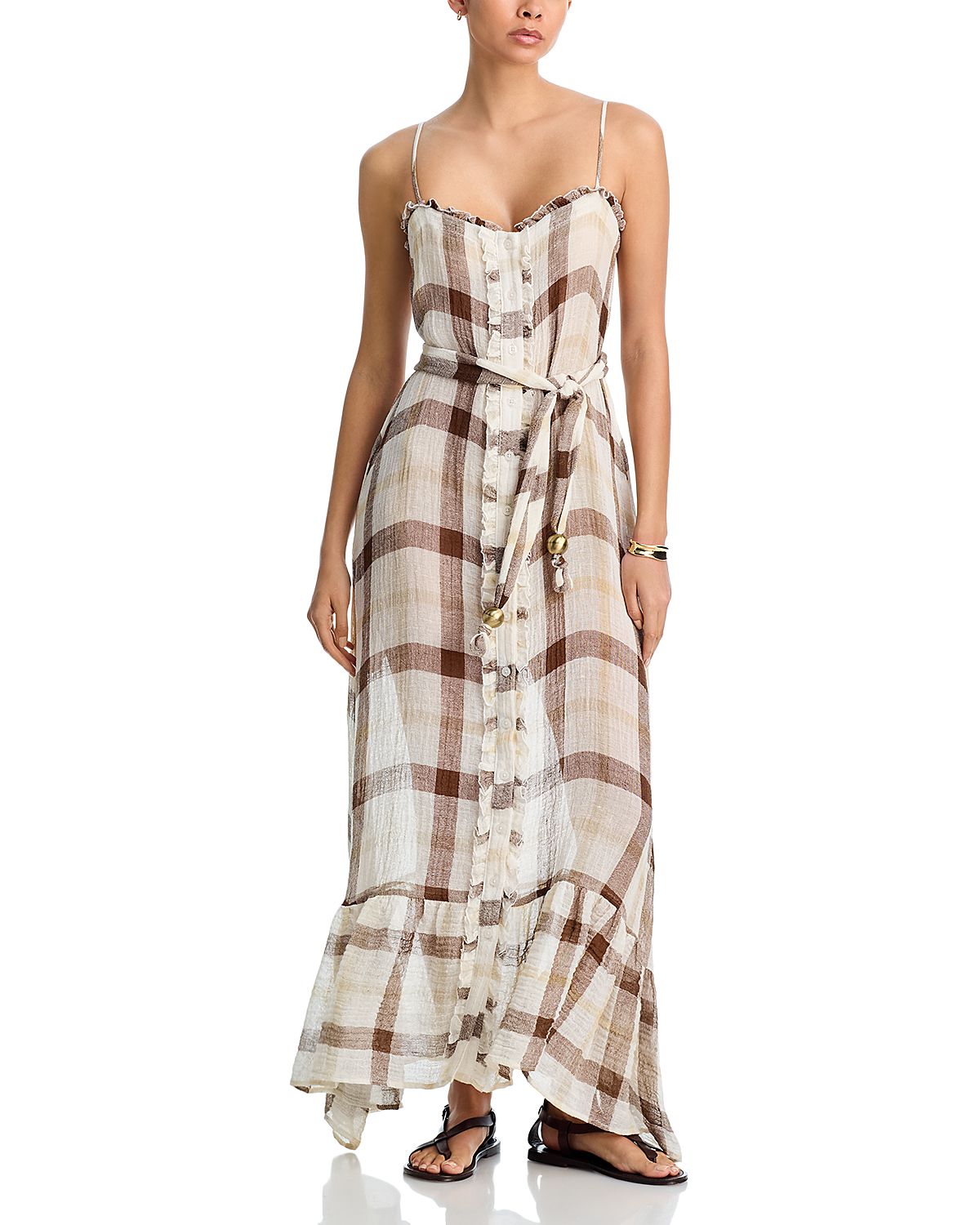 Lisa Marie Fernandez Belted Cover-Up Dress