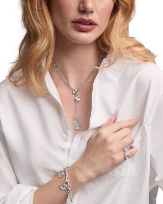 Sterling Silver Diamond Celestial Big Bead Charm Pendant