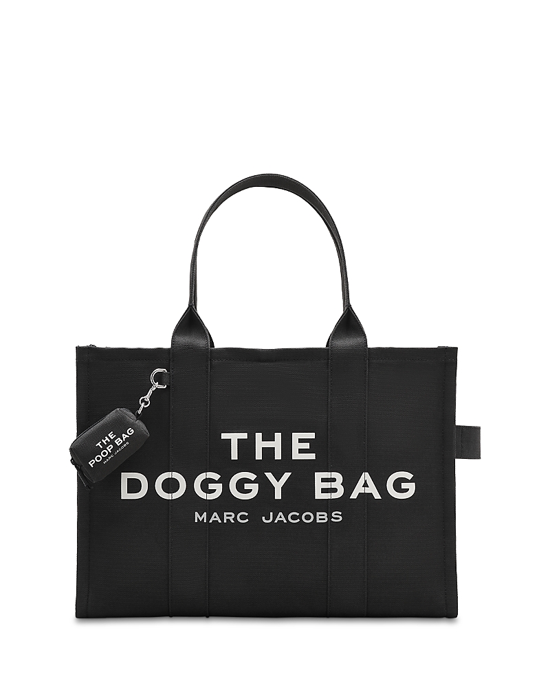 Marc Jacobs The Doggy Canvas Bag In Black