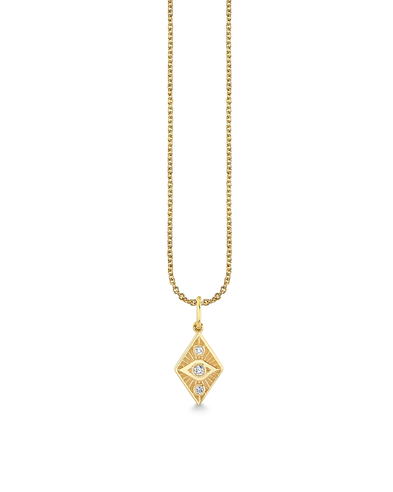 Sydney Evan 14k Yellow Gold Diamond Ace Of Diamonds Pendant Necklace, 16 In Gold