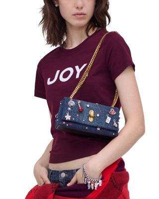 The Trinket Charm Denim Dual Chain Mini Bag
