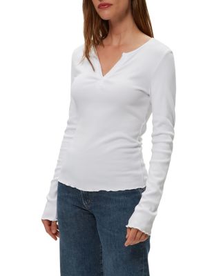 Salem Mixed Placket Henley Tee