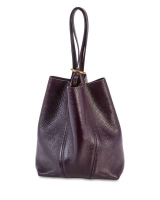 Medium Spin Tote in Leather 