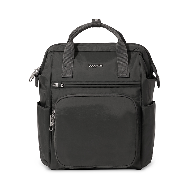 Baggallini The Travel Smart Edit Securtex Anti Theft Windsor Backpack In Gray