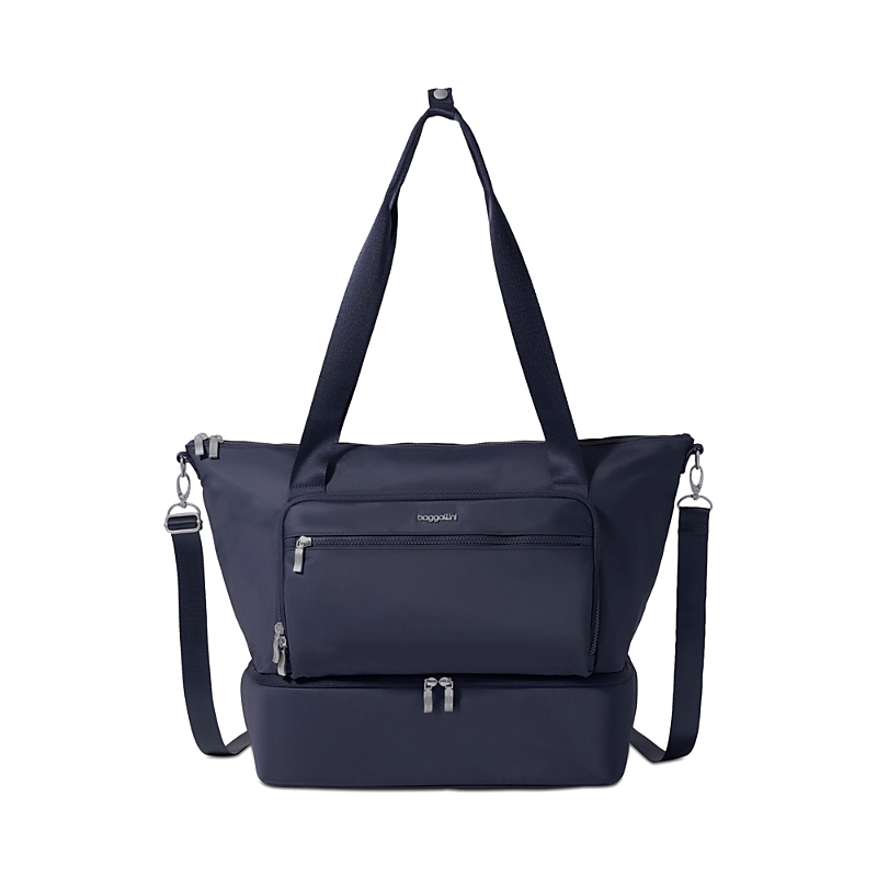 Baggallini The City Escape Collection Park Ave Overnight Tote Bag In Blue