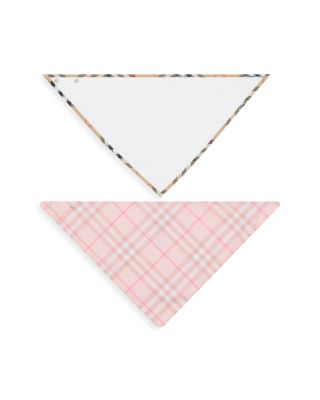 Unisex Check Cotton Two Piece Bib Set - Baby