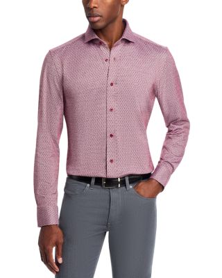 Hank Spread Collar Slim Fit Button Down Shirt