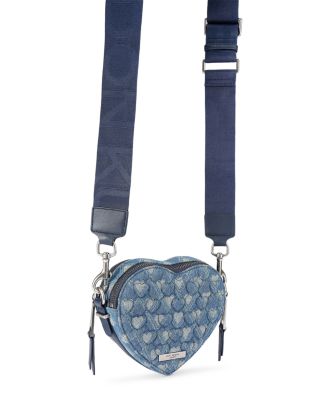 Kensington Heart Two Zip Quilted Crossbody