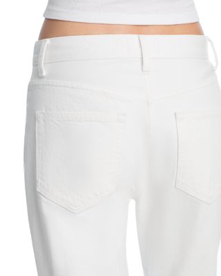 The 009 High Rise Cropped Flare Jeans in White