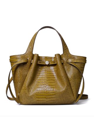 Romy Croc Leather Small Tote
