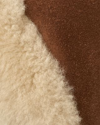Charlotte Midi Suede & Shearling Shoulder Bag
