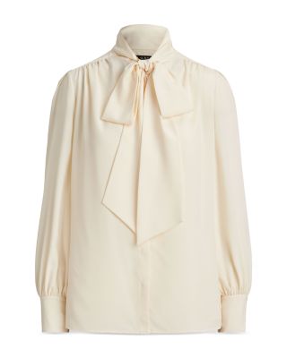 Georgette Tie Neck Blouse