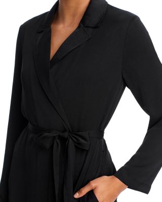 Satin Notch Collar Robe