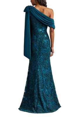 Ishani Bow-Shoulder Gown