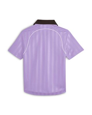 Piped Open Collar Polo Shirt