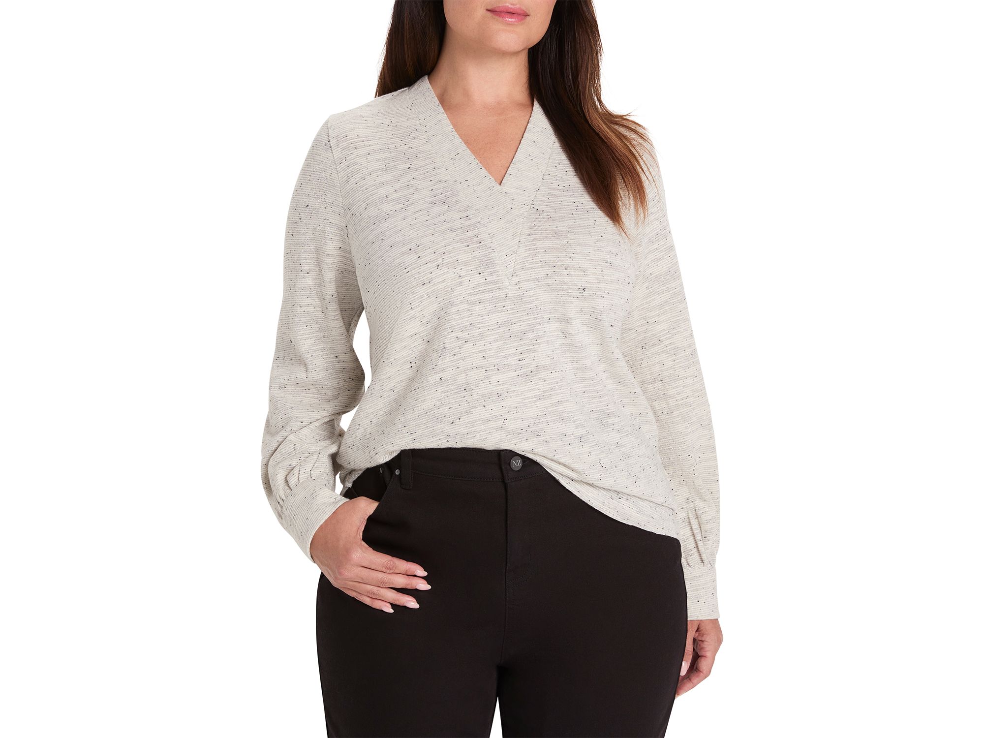 Downtown Sparkle Nep Knit Top - Image 1