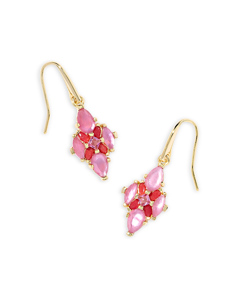Kendra Scott Abbie Stone Cluster Statement Earrings In Multi