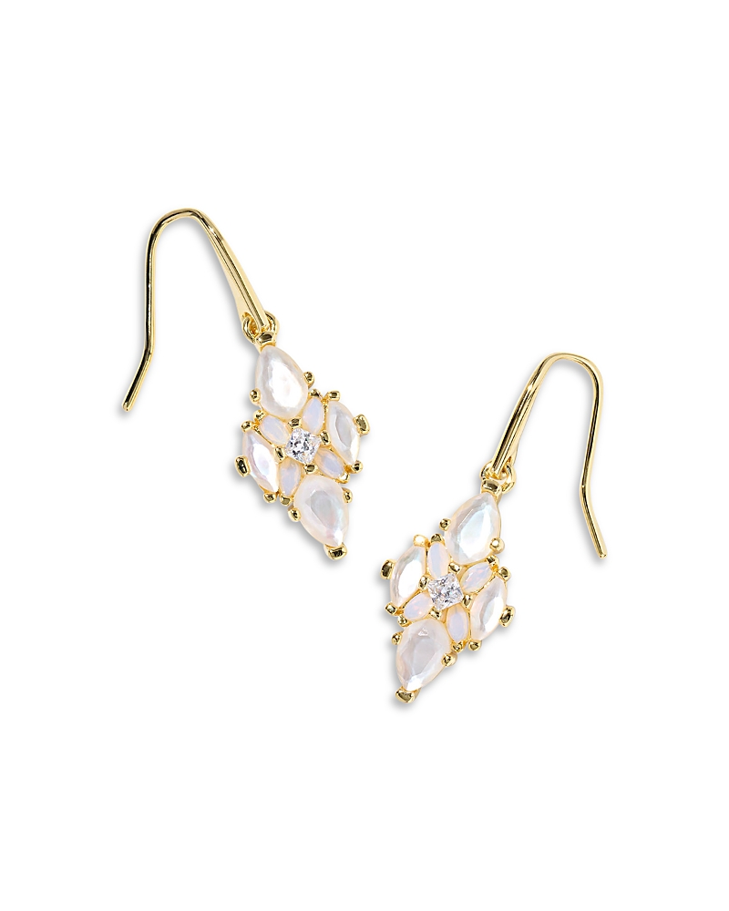 Kendra Scott Abbie Stone Cluster Statement Earrings In Gold