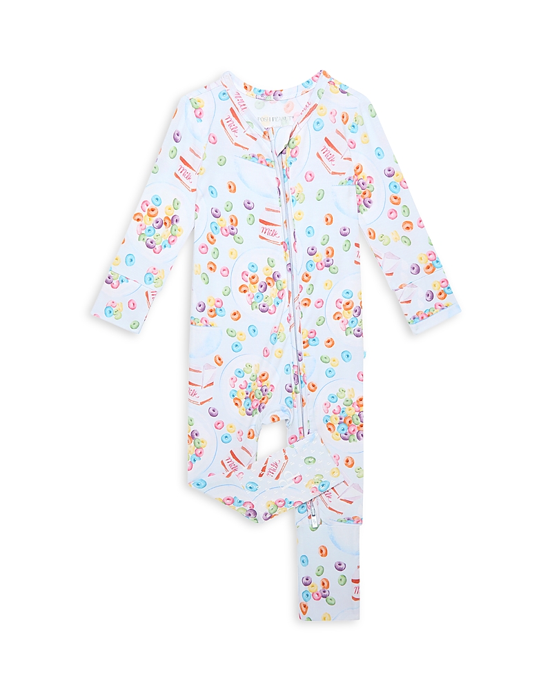 Posh Peanut Unisex Cereal Convertible One Piece Jumpsuit Footie - Baby In Blue