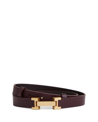 Women's Hayley Hardware Piece Leather Belt 