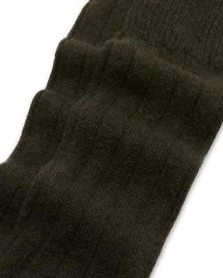 Cashmere Blend Ribbed Crew Socks - Exclusive