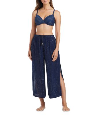 Bleu Rod Beattie Sequin Side Slit Cover Up Pants