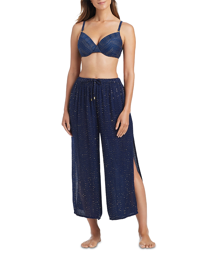Bleu Rod Beattie Sequin Side Slit Cover Up Pants