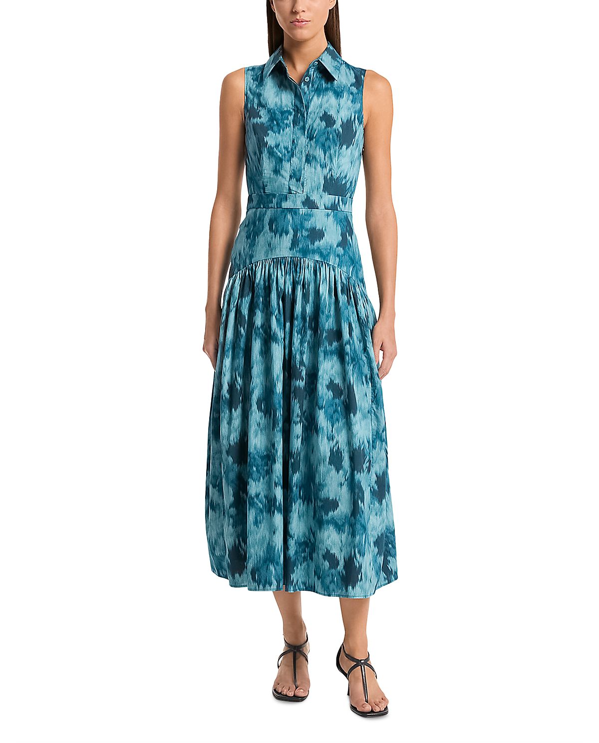 Michael Michael Kors Poplin Drop Waist Dress