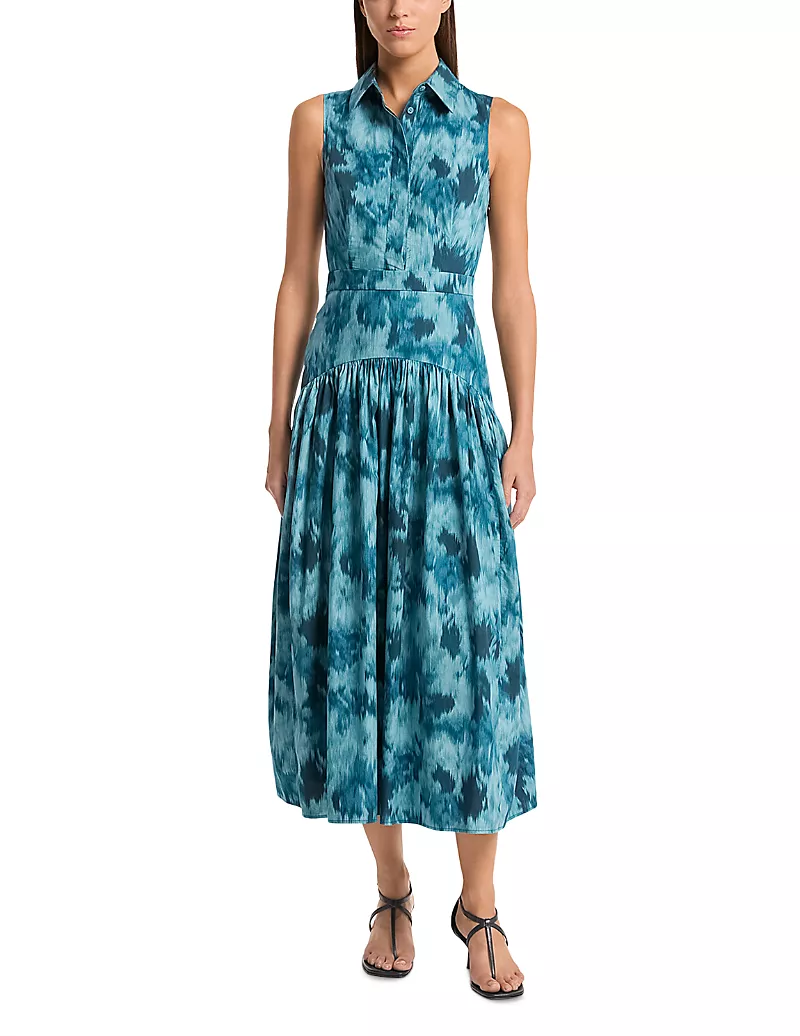 Michael Michael Kors Poplin Drop Waist Dress